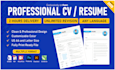 write and design a professional ats resume and CV with cover letter