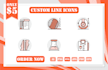 design custom icon set and icon design