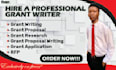 do grant proposal writing, research grants, grant application as grant writer