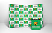 design eye catching step and repeat or backdrop banner