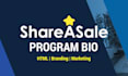 design your shareasale program bio affiliate marketing