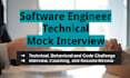 conduct a software developer mock interview