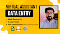 do data entry, copy paste, finding emails address, key contacts info
