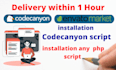 install php script, codecanyon script on cpanel, vps hosting