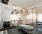 do interior design and render your commercial salon, clinic