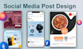 design professional looking social media posts, ads, banner