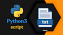 create a python script to automate text file processing