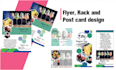 design fantastic and luxury flyer, rack and post card design