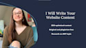 write your website content