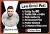 publish guest post on high authority law, attorney website