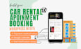 build car rental, appoinment booking website