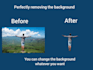 remove and changing background of images
