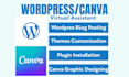 be your canva and wordpress virtual assistant