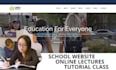 develop a professional school website, educational website, online course