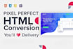 create reactive landing pages, figma to html css bootstrap, tailwindcss