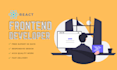 be web frontend developer react js HTML CSS javascript