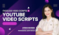 write cash cow youtube video scripts in 24 hours