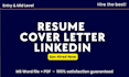 write a professional resume and cover letter