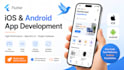 develop flutter ios and android app with firebase and API