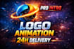 create a premium custom logo animation for the business