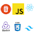 create a frontend application using html, css ,  js and react