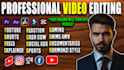 engaging youtube video editing, talking head video edit vsl, podcast