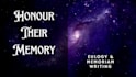 write a eulogy about your departed loved one