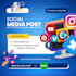 design the instagram facebook and pintrest post templates
