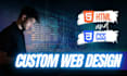 do html css custom web design