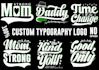 provide typography creative, svg, png, PSD, t shirt design and cutting