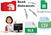 convert PDF bank statements to excel, CSV and google sheets