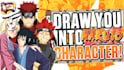 create illustration in naruto art style