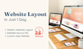 design website layout and landing page layout in 24 hours