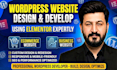 design and develop your wordpress website using elementor