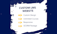 develop and design a custom lms website