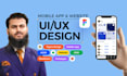do mobile app web app website UI UX design in figma
