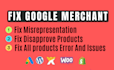 fix google merchant center suspension