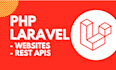 develop or fix PHP laravel api and website