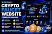 create a crypto faucet website with admin panel