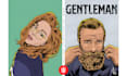 do self portrait in pop art retro design style