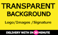 do make logo transparent background png in just 1hrs