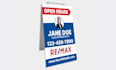 design open house yard sign