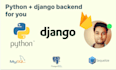 do backend in django for you