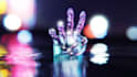 create your logo into a 3d glow glass in blender