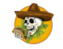 design outstanding  skull head logo with express delivery