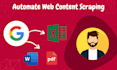 web scraping data mining extraction with python javascript