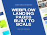 build a modern scalable webflow landing page