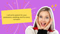 write a custom speech for weddings, graduations, and special events
