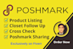 do manually product listing on your poshmark closet