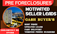 generate motivated seller and  pre foreclosure real estate leads with skip trace